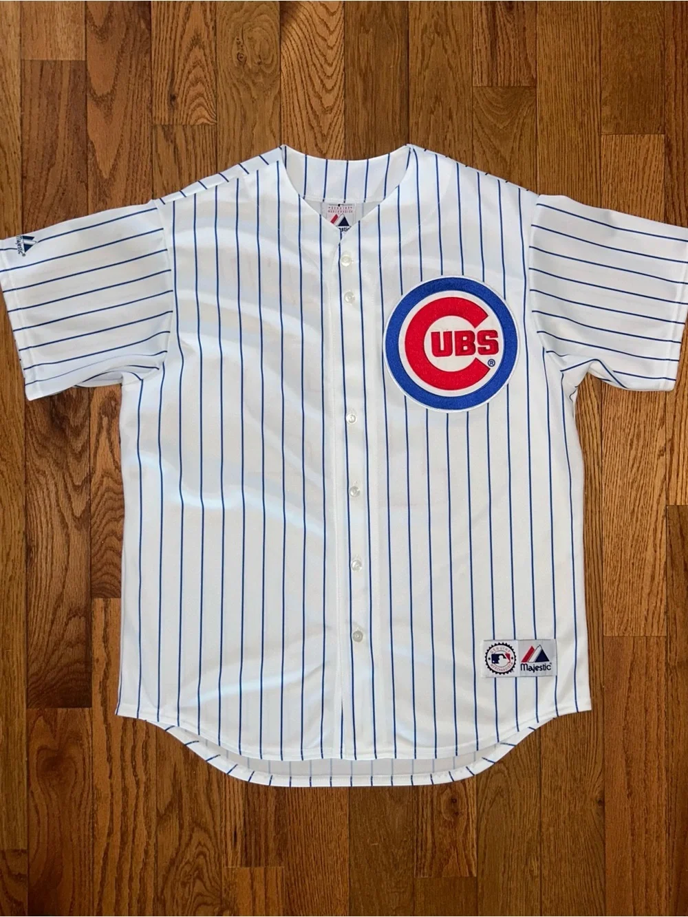 Alfonso Soriano Chicago Cubs Majestic Pinstripe Jersey Size Large